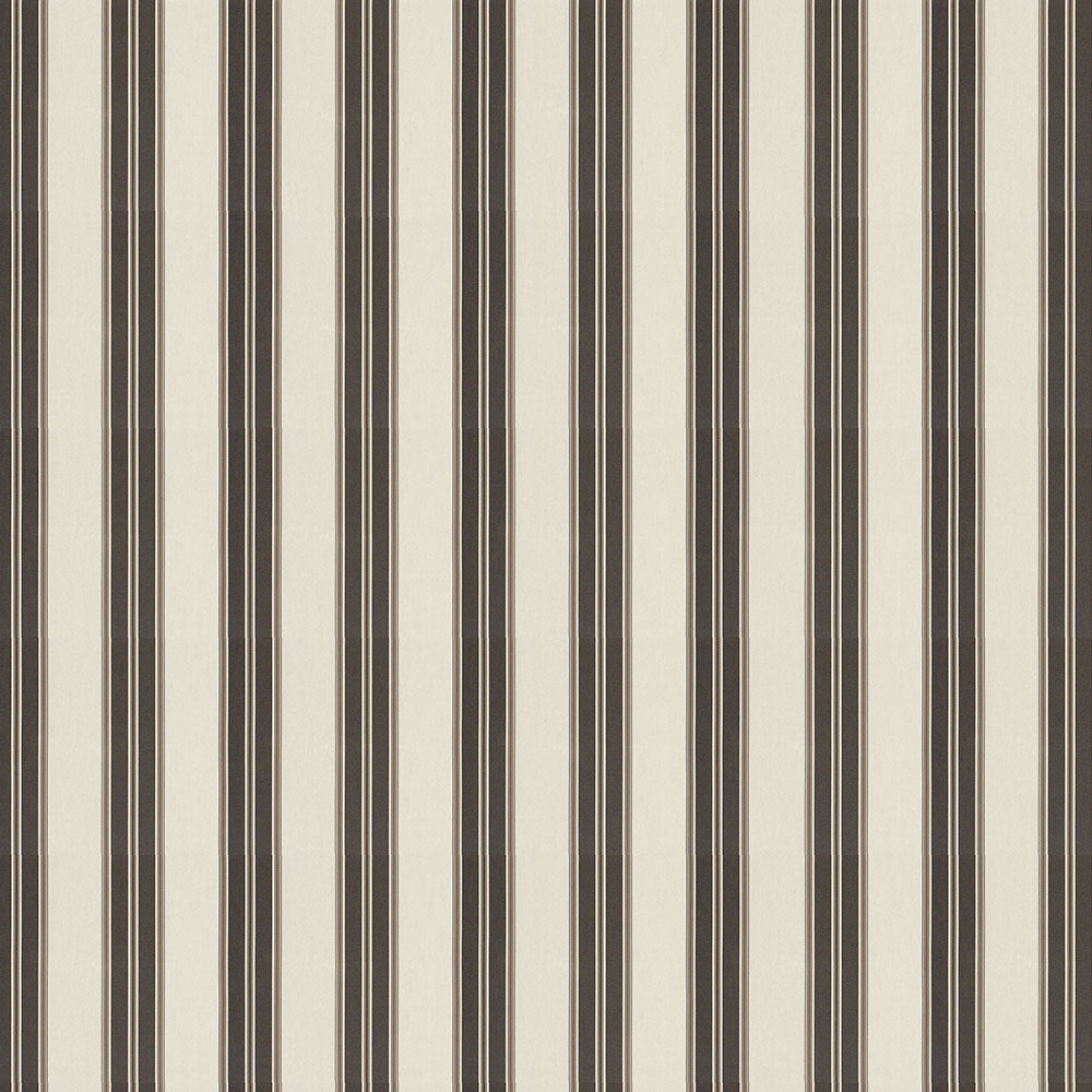 Sunbrella 46 Stripes Premium Black/Taupe Fancy Fabric