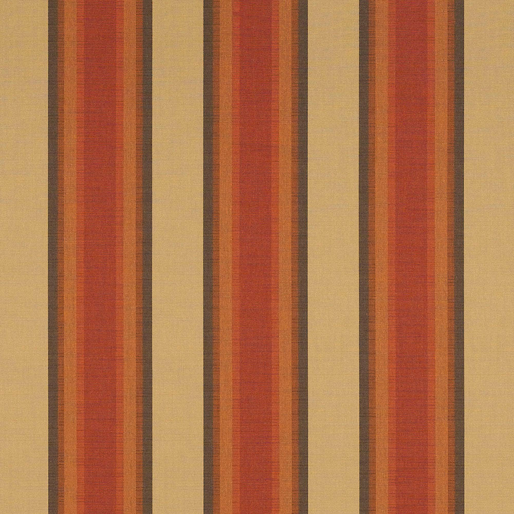 Sunbrella 46 Stripes Premium Colonnade Redwood Fabric