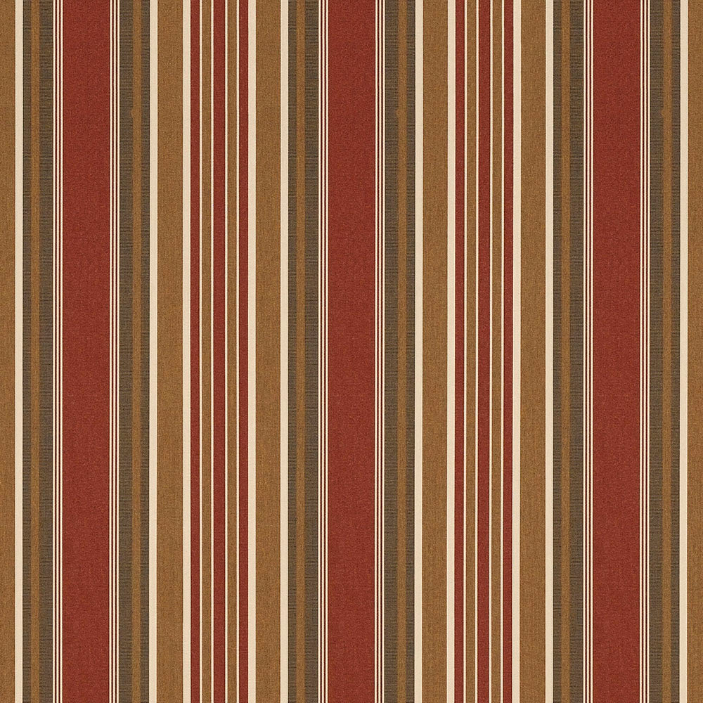 Sunbrella 46 Stripes Premium Eastland Redwood Fabric