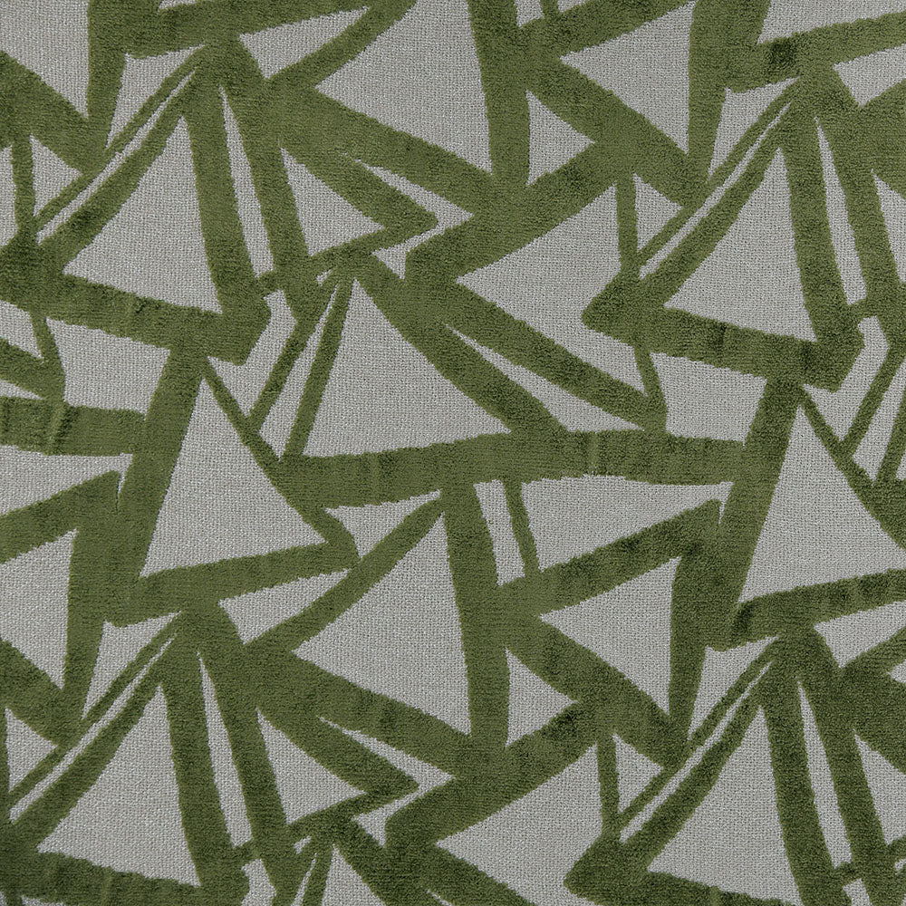 Quadratic Olive Fabric