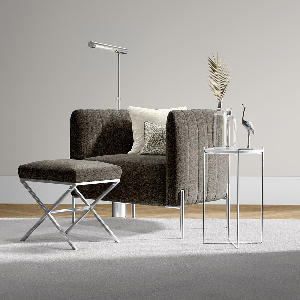 Merriment Taupe Fabric lifestyle