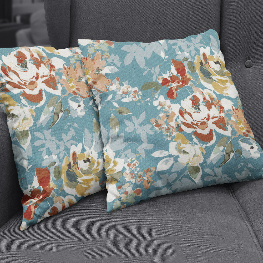 Paris Teal Mix Fabric lifestyle