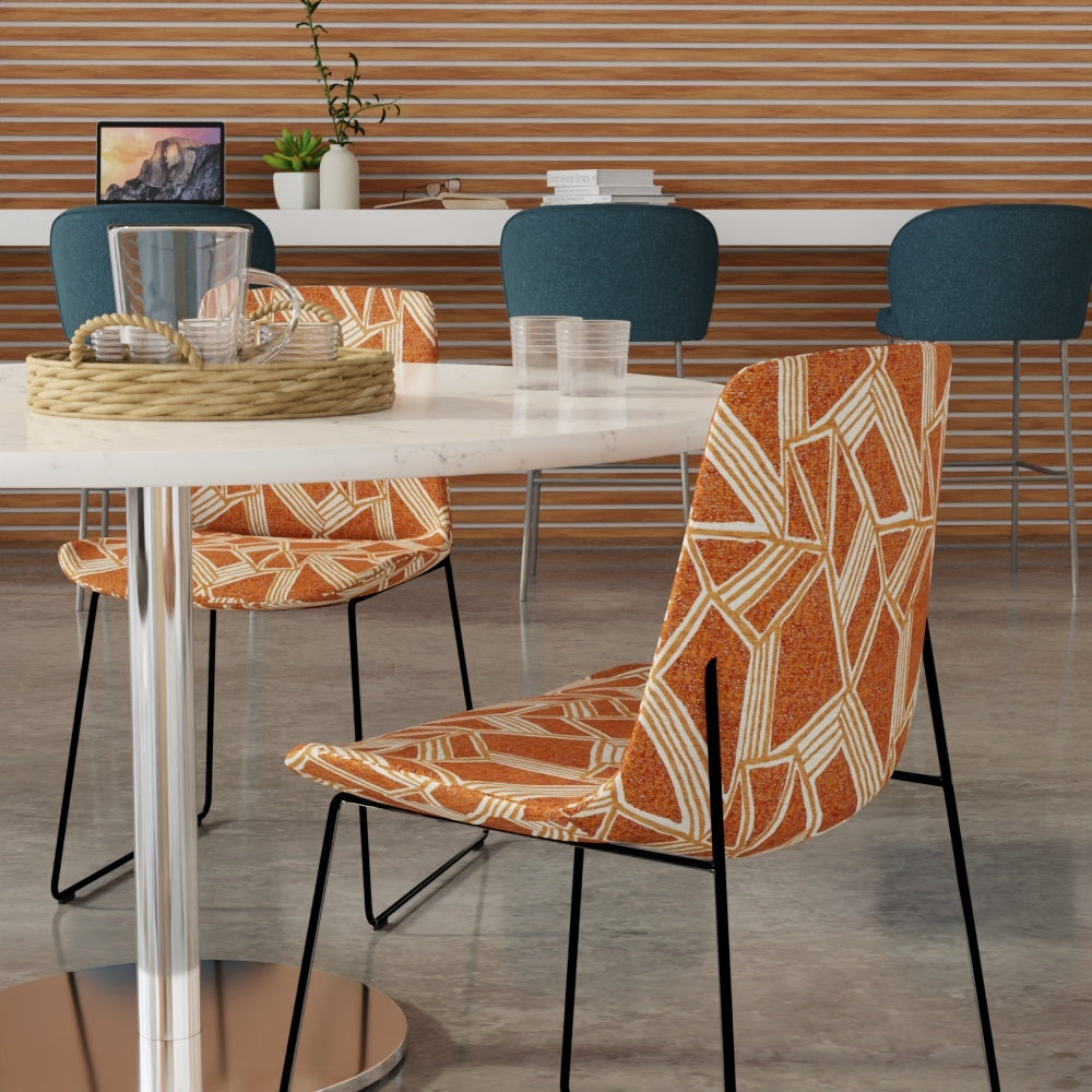 Naomie Tangerine Fabric lifestyle