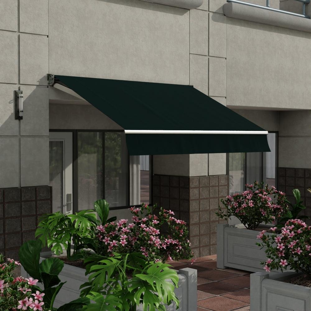 Sunbrella 60 Solid Standard Forest Green Fabric lifestyle