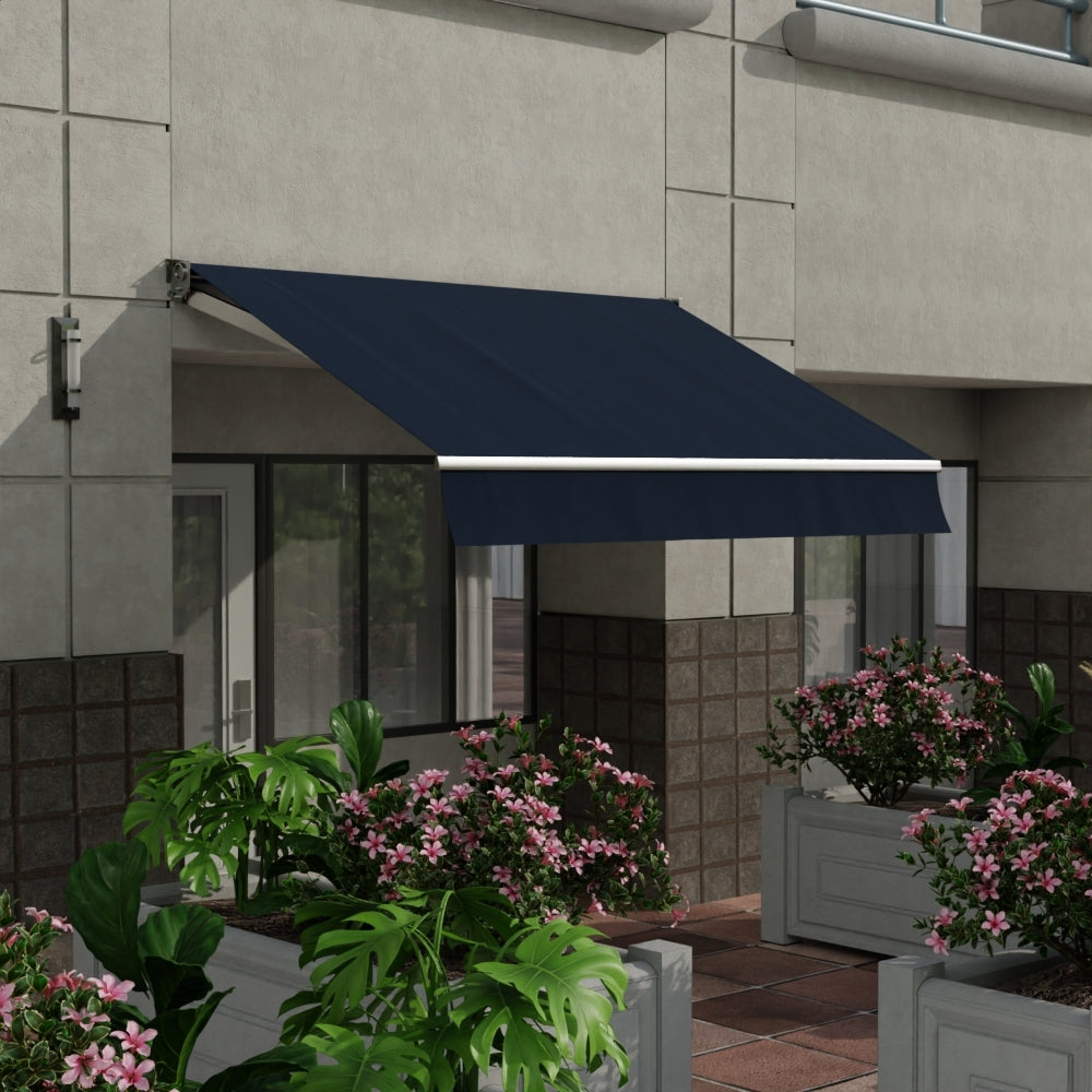 Sunbrella 60 Custom Standard Sapphire Blue Fabric lifestyle
