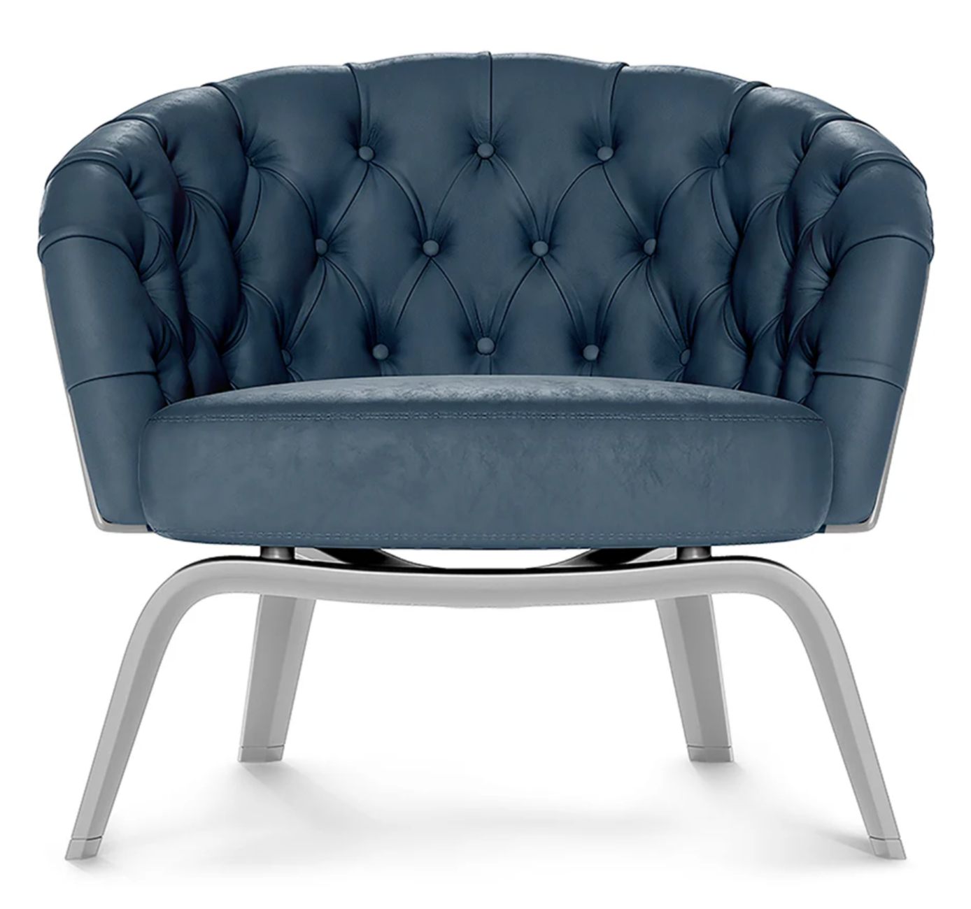 Challenger Denim Blue Vinyl Fabric