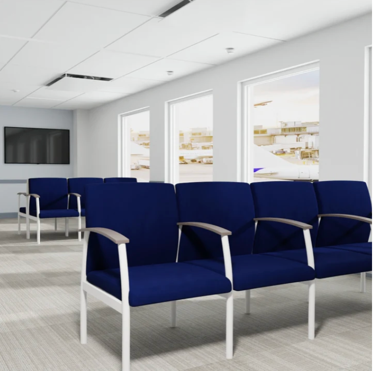 Cornerblock Navy Fabric