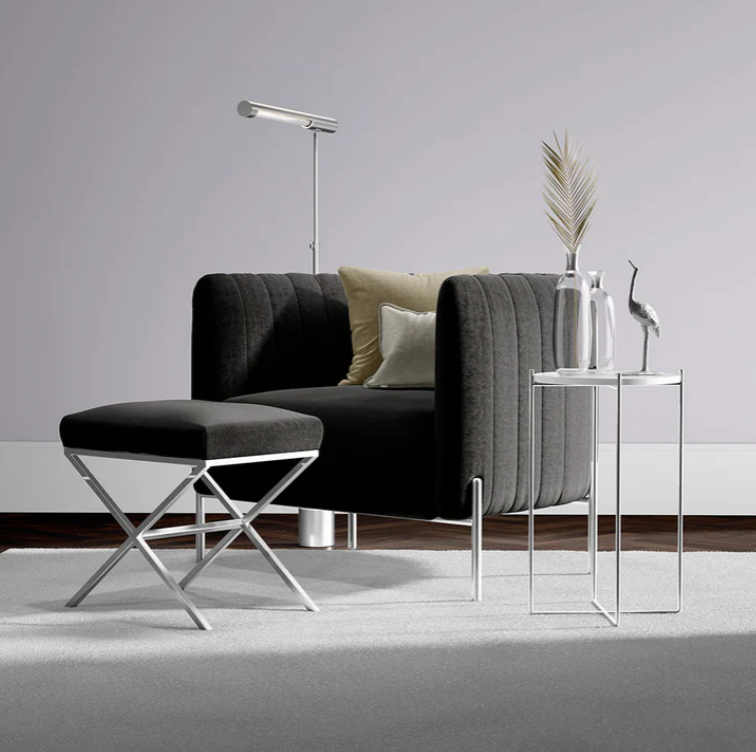 Cornerblock Black Fabric