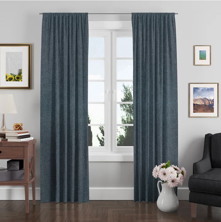 Asher Vintage Blue Fabric