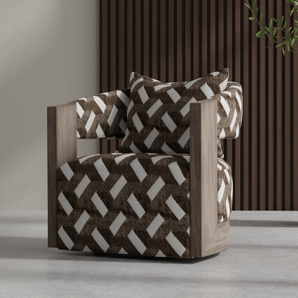 Trellis Charcoal Fabric lifestyle