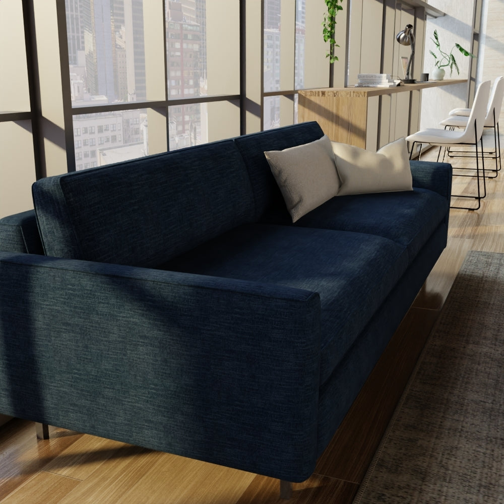 Riker True Blue Fabric lifestyle