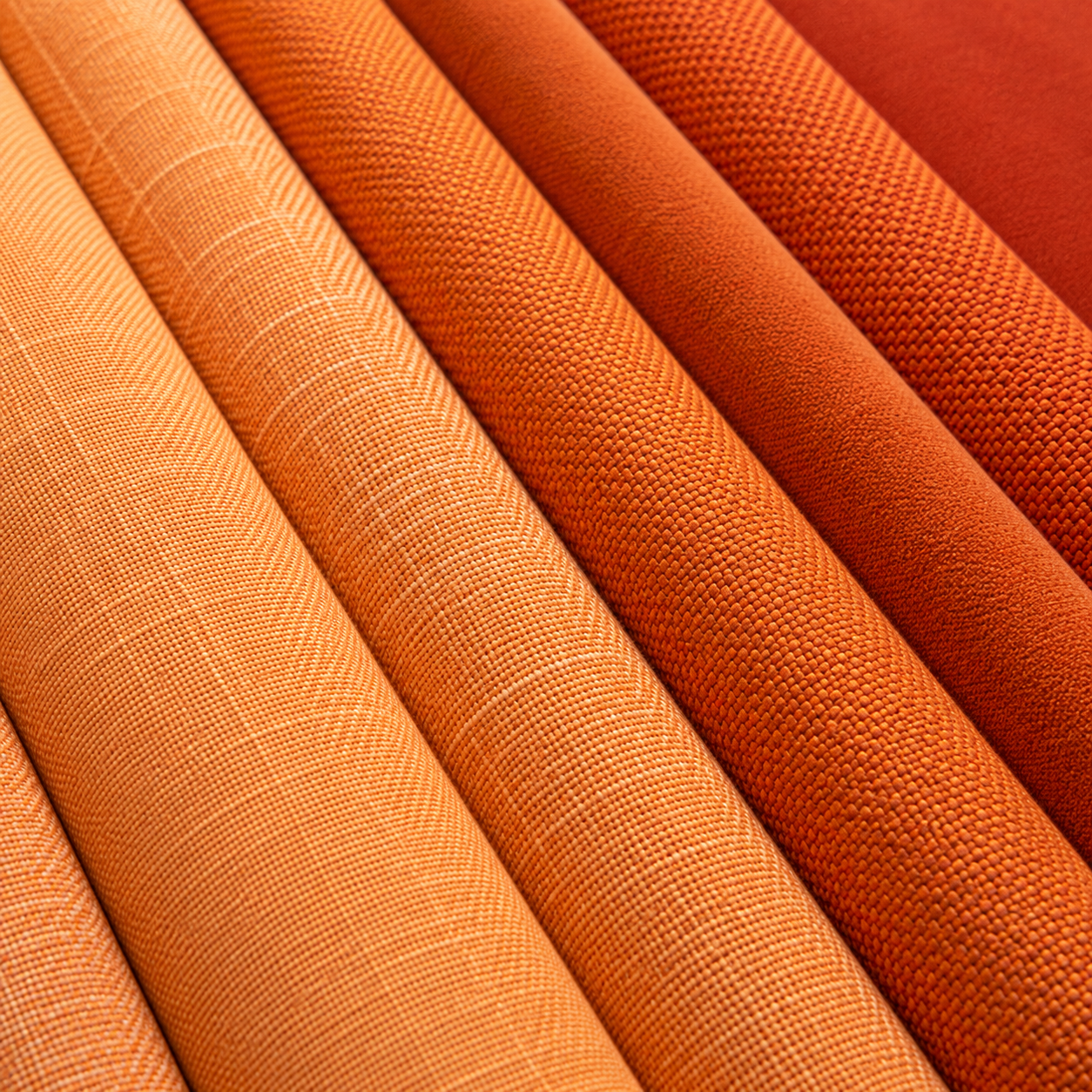 Orange Upholstery Fabric by the Yard