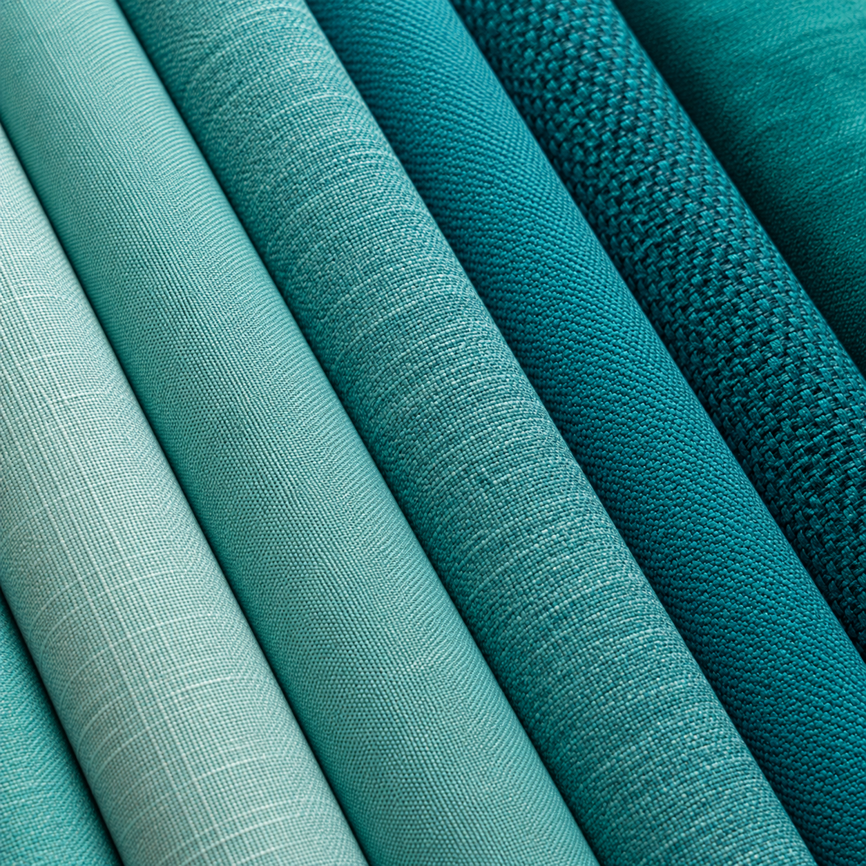 Teal & Turquoise Upholstery Fabric by the Yard