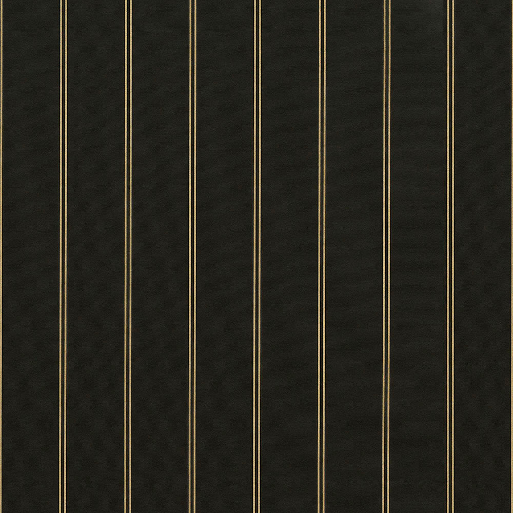 Sunbrella 46 Stripes Premium Cooper Black Fabric