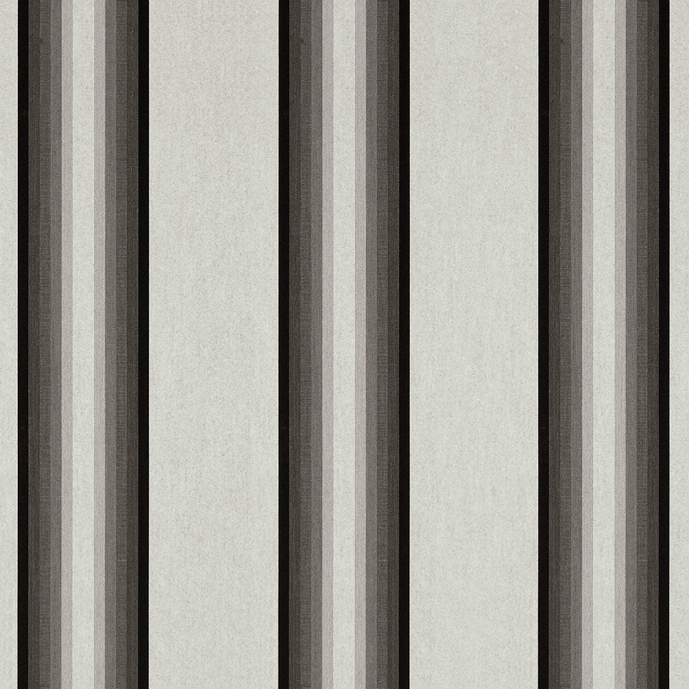Sunbrella 46 Stripes Standard Grey/Black/White Fabric