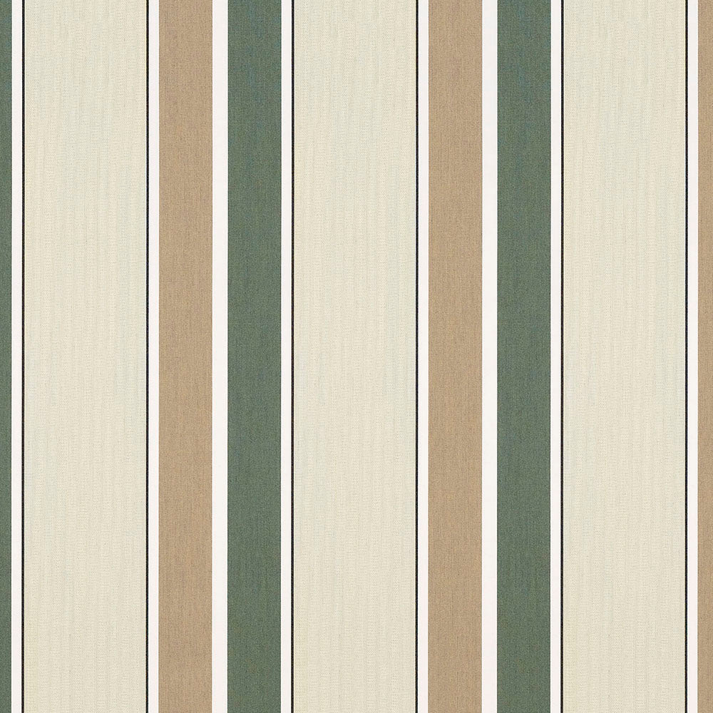 Sunbrella 46 Stripes Premium Fern/Heather Beige Fabric