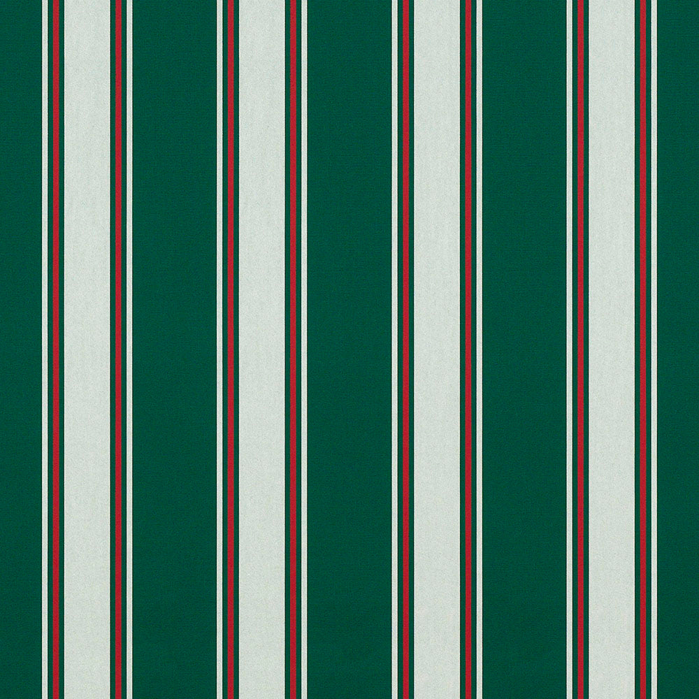 Sunbrella 46 Stripes Premium Forest Green Fancy Fabric