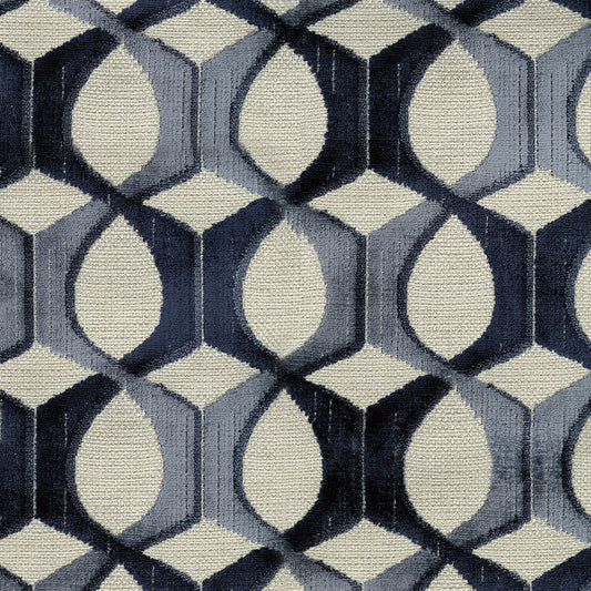 Mural Indigo Fabric