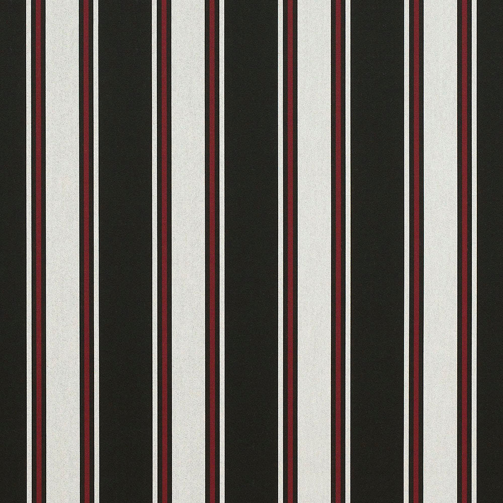 Sunbrella 46 Stripes Premium Hatteras Raven Fabric