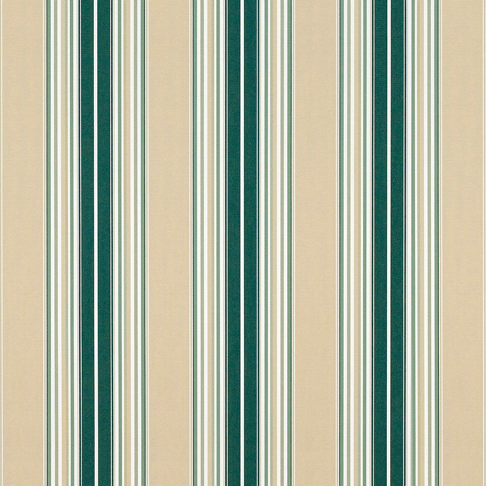 Sunbrella 46 Stripes Premium Forest Grn/Bge/Ntrl Fabric