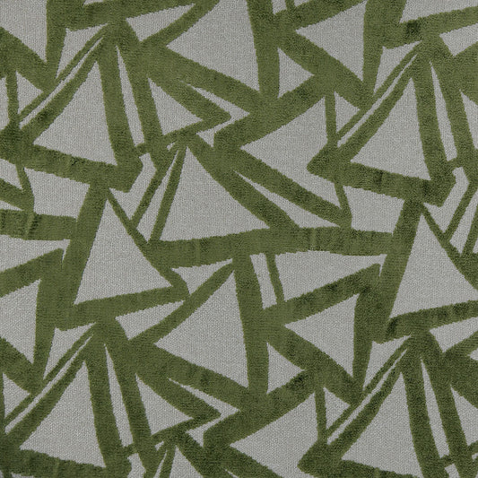 Quadratic Olive Fabric