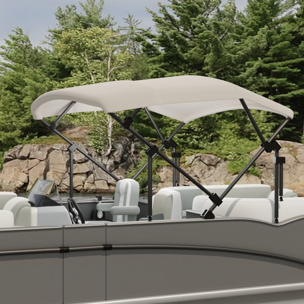 Sunbrella SeaMark 60 Oyster Fabric lifestyle