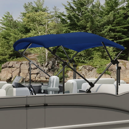 Sunbrella SeaMark 60 Royal Blue Tweed Fabric lifestyle