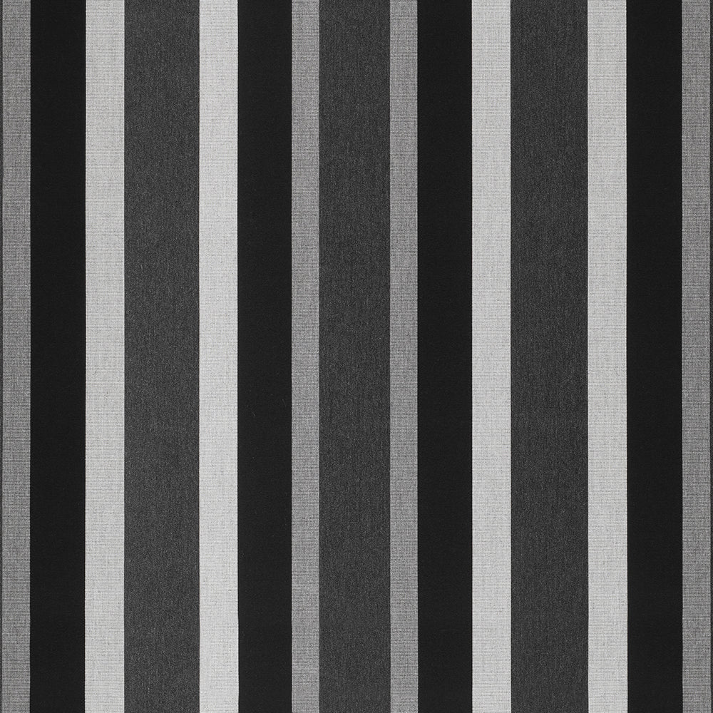 Sunbrella 46 Stripes Standard Marco Black Fabric