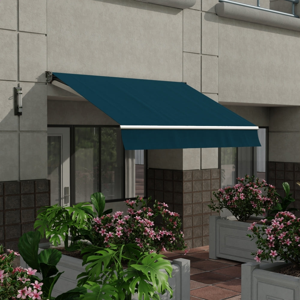 Sunbrella 60 Solid Standard Turquoise Fabric lifestyle