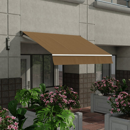 Sunbrella 60 Solid Standard Toast Fabric lifestyle