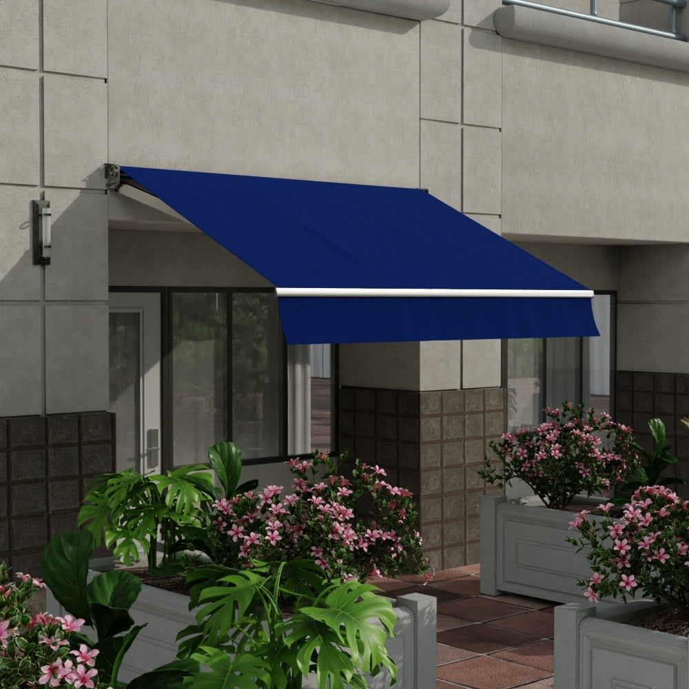 Sunbrella 60 Solid Standard Midnight Blue Fabric lifestyle