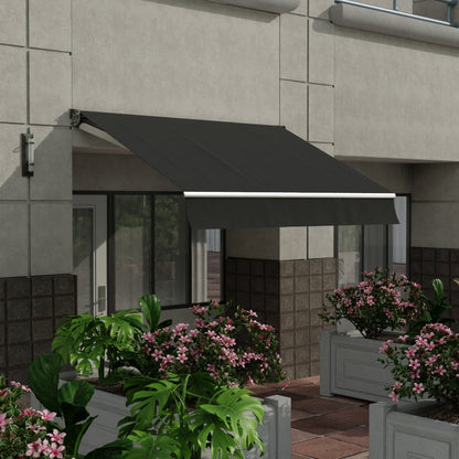 Sunbrella 60 Solid Standard Charcoal Grey Fabric lifestyle