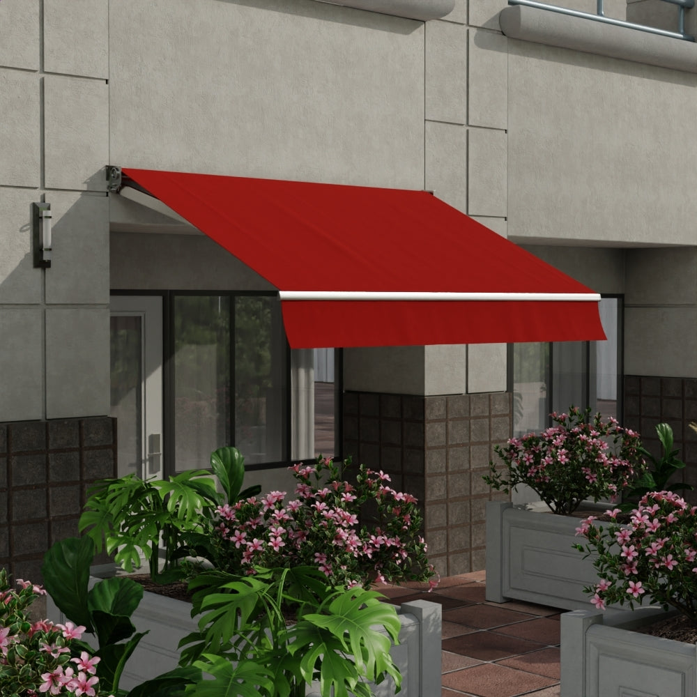 Sunbrella 60 Premium Logo Red Fabric lifestyle