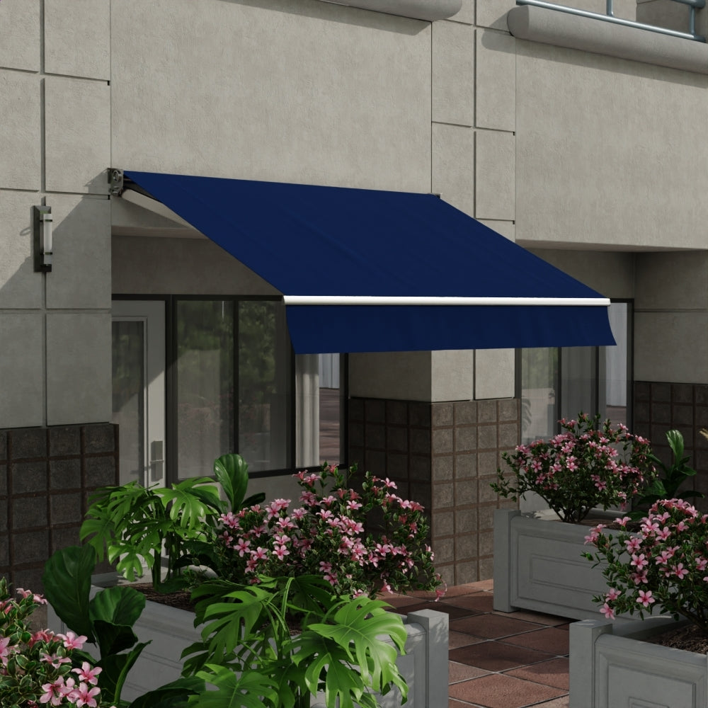 Sunbrella 60 Solid Standard Marine Blue Fabric lifestyle
