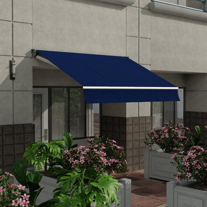 Sunbrella 60 Solid Standard Marine Blue Fabric lifestyle