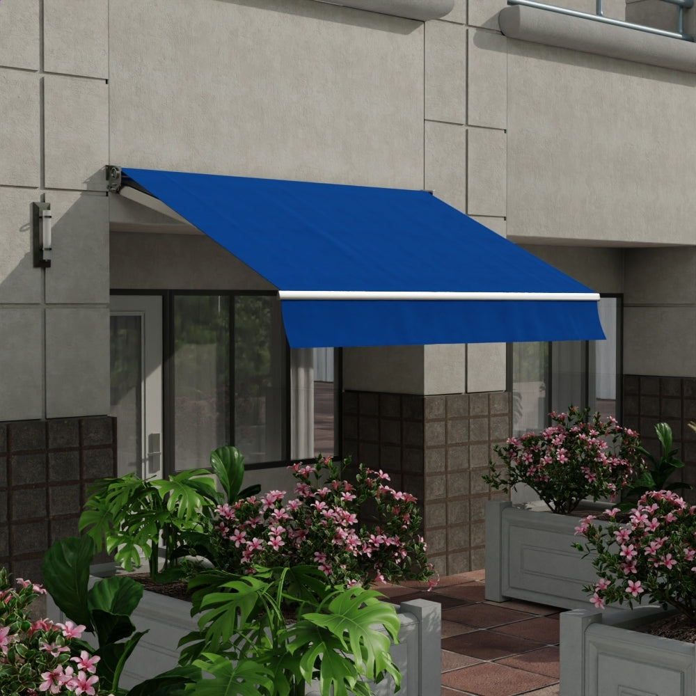 Sunbrella 60 Solid Standard Ocean Blue Fabric lifestyle