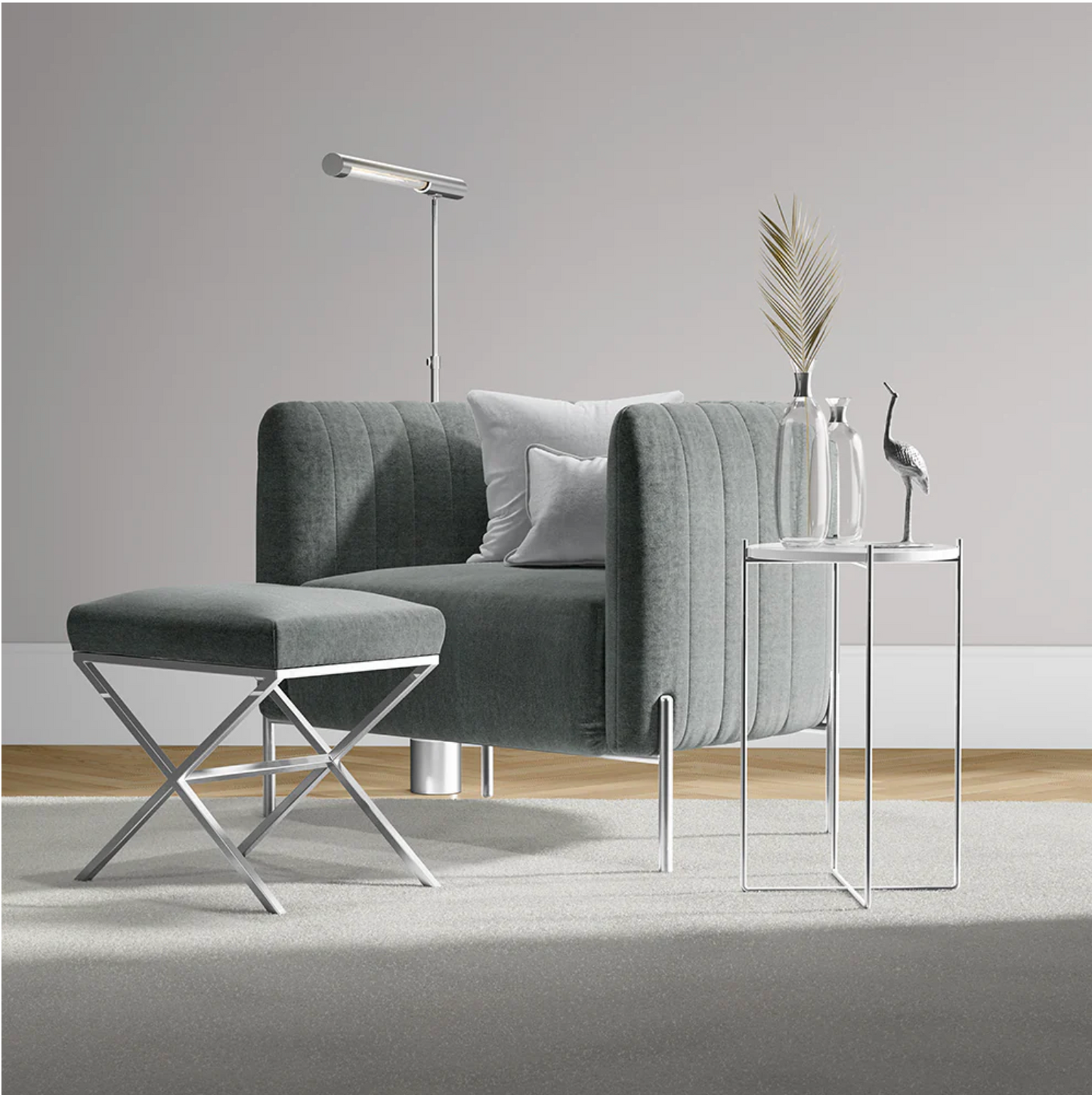 Staccato Sterling Fabric