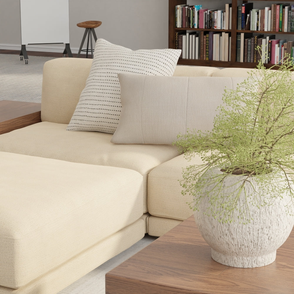 Gambit Beige Fabric lifestyle