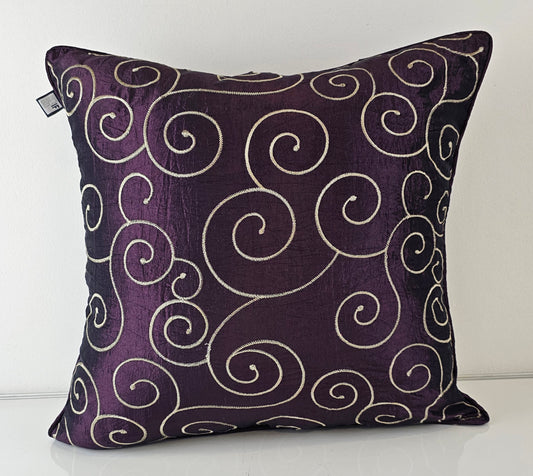 Florence Purple Pillow Cover 18x18"