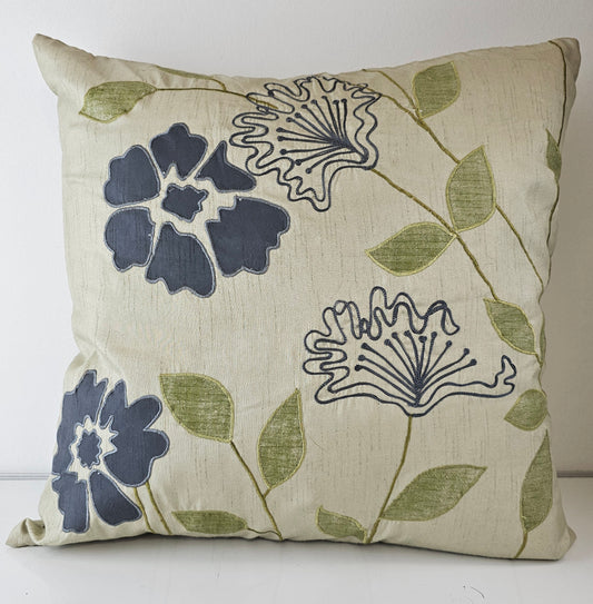 Patsy Faux Linen Throw Pillow Cover 20x20"