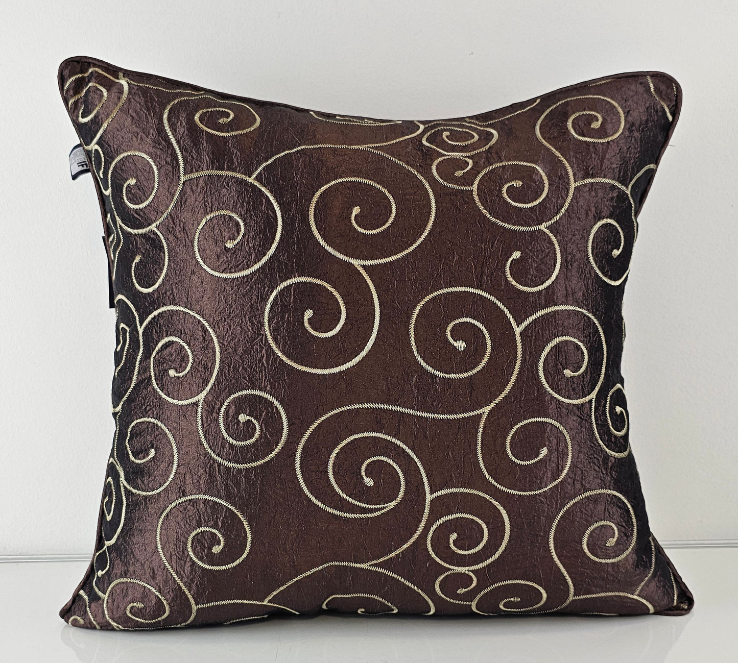 Florence Chocolate Pillow Cover 18x18"