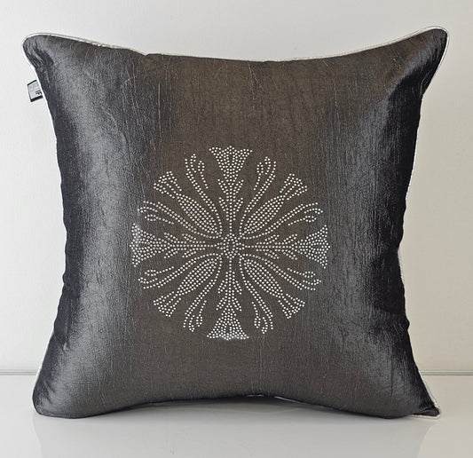 New York Charcoal Pillow Cover 18x18"