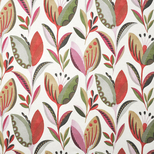 Crocus Pomegranate Fabric