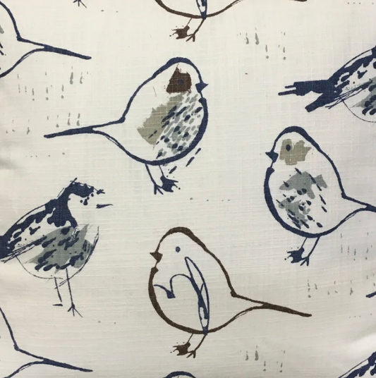 Bird Toile Regal Blue Fabric