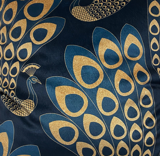 Art Deco Peacock Fabric