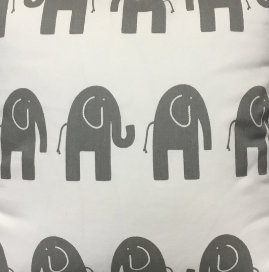 Ele White Grey Fabric