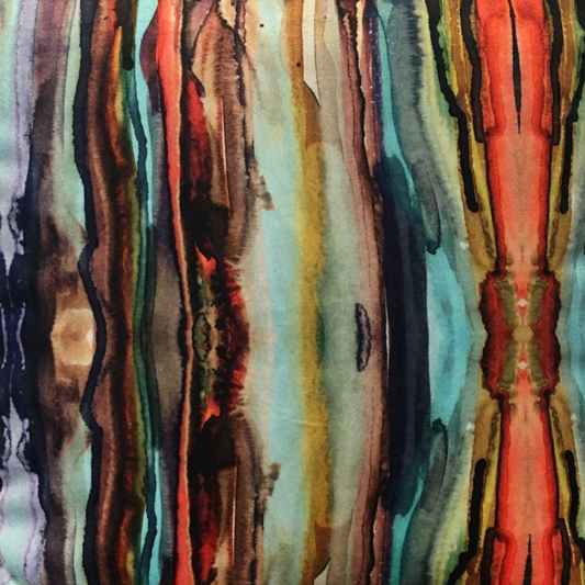 Native Drips Velvet Fabric