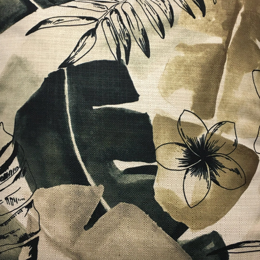 Tropical Wonder Gray Fabric